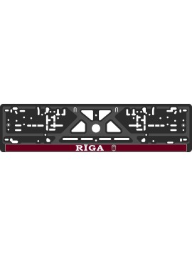 Номерная рамка с силиконовой наклейкой RIGA